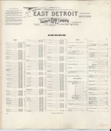 East Detroit Michigan 1950 - Fire Insurance Index - Old Map Reprint