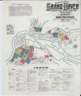 Grand Haven Michigan 1906 - Fire Insurance Index - Old Map Reprint