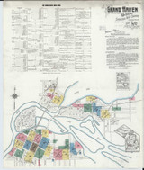 Grand Haven Michigan 1920 - Fire Insurance Index - Old Map Reprint