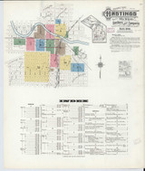 Hastings Michigan 1916 - Fire Insurance Index - Old Map Reprint