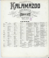 Kalamazoo Michigan 1902 - Fire Insurance Index - Old Map Reprint