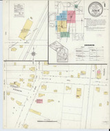 Leslie Michigan 1913 - Fire Insurance Index - Old Map Reprint