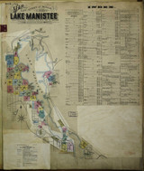 Manistee Michigan 1957 - Fire Insurance Index - Old Map Reprint