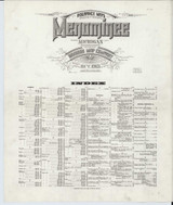Menominee Michigan 1921 - Fire Insurance Index - Old Map Reprint