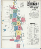 Monroe Michigan 1908 - Fire Insurance Index - Old Map Reprint