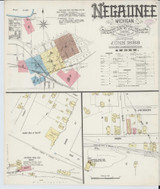 Negaunee Michigan 1888 - Fire Insurance Index - Old Map Reprint