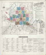 Owosso Michigan 1924 - Fire Insurance Index - Old Map Reprint