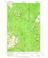 Aeneas, Washington 1958 (1965) USGS Old Topo Map Reprint 15x15 WA Quad 239752