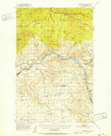 Alameda Flat, Washington 1952 (1952) USGS Old Topo Map Reprint 15x15 WA Quad 239779