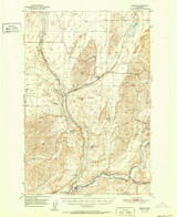 Benge, Washington 1952 (1952) USGS Old Topo Map Reprint 15x15 WA Quad 240015