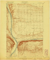 Beverly, Washington 1912 (1920) USGS Old Topo Map Reprint 15x15 WA Quad 240032