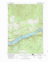 Bridal Veil, Oregon 1954 (1983) USGS Old Topo Map Reprint 15x15 WA Quad 240220