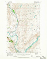 Bridgeport, Washington 1957 (1967) USGS Old Topo Map Reprint 15x15 WA Quad 240225