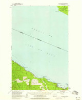 Clallam Bay, Washington 1957 (1959) USGS Old Topo Map Reprint 15x15 WA Quad 240531