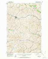 Endicott, Washington 1950 (1963) USGS Old Topo Map Reprint 15x15 WA Quad 241060