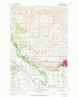 Granger, Washington 1965 (1966) USGS Old Topo Map Reprint 15x15 WA Quad 241387