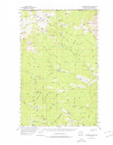 Horseshoe Basin, Washington 1956 (1978) USGS Old Topo Map Reprint 15x15 WA Quad 241586