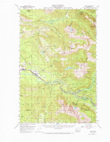 Index, Washington 1957 (1973) USGS Old Topo Map Reprint 15x15 WA Quad 241654