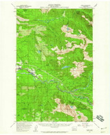 Index, Washington 1957 (1959) USGS Old Topo Map Reprint 15x15 WA Quad 241657