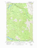 Kapowsin, Washington 1956 (1974) USGS Old Topo Map Reprint 15x15 WA Quad 241732