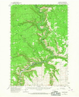 Klickitat, Washington 1957 (1967) USGS Old Topo Map Reprint 15x15 WA Quad 241788