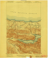 Lake Crescent, Washington 1922 (1922) USGS Old Topo Map Reprint 15x15 WA Quad 241857