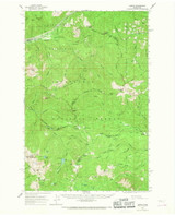 Lester, Washington 1962 (1968) USGS Old Topo Map Reprint 15x15 WA Quad 241980