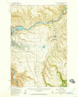 Lewiston Orchards, Idaho 1958 (1960) USGS Old Topo Map Reprint 15x15 WA Quad 239164
