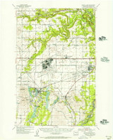 Medical Lake, Washington 1954 (1956) USGS Old Topo Map Reprint 15x15 WA Quad 242276