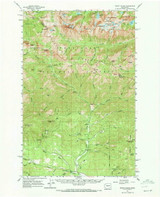 Mount Stuart, Washington 1961 (1972) USGS Old Topo Map Reprint 15x15 WA Quad 242564