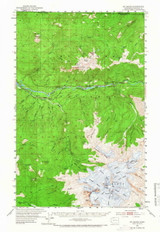 Mt. Baker, Washington 1952 (1968) USGS Old Topo Map Reprint 15x15 WA Quad 242739