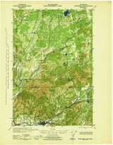 Nahwatzel Lake, Washington 1943 (1943) USGS Old Topo Map Reprint 15x15 WA Quad 241030