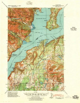 Point Misery, Washington 1940 (1940) USGS Old Topo Map Reprint 15x15 WA Quad 243170