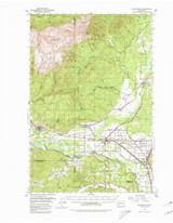 Rochester, Washington 1953 (1980) USGS Old Topo Map Reprint 15x15 WA Quad 243489