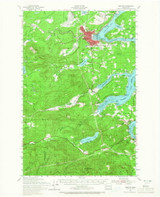 Shelton, Washington 1953 (1965) USGS Old Topo Map Reprint 15x15 WA Quad 243687