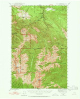 Tyler Peak, Washington 1946 (1965) USGS Old Topo Map Reprint 15x15 WA Quad 244400