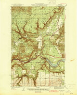 Wellpinit, Washington 1944 (1944) USGS Old Topo Map Reprint 15x15 WA Quad 244583