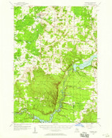 Copemish, Michigan 1957 (1958) USGS Old Topo Map Reprint 15x15 MI Quad 278061