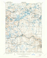 Dexter, Michigan 1902 (1962) USGS Old Topo Map Reprint 15x15 MI Quad 278080