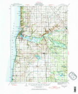 Fennville, Michigan 1928 (1965) USGS Old Topo Map Reprint 15x15 MI Quad 278115