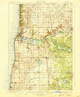 Fennville, Michigan 1931 (1931) USGS Old Topo Map Reprint 15x15 MI Quad 278116