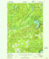 Fletcher, Michigan 1949 (1955) USGS Old Topo Map Reprint 15x15 MI Quad 278121