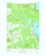 Houghton Lake, Michigan 1956 (1976) USGS Old Topo Map Reprint 15x15 MI Quad 278217
