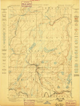 Iron River, Michigan 1898 (1899) USGS Old Topo Map Reprint 15x15 MI Quad 278229