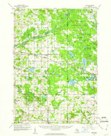 Lake, Michigan 1959 (1960) USGS Old Topo Map Reprint 15x15 MI Quad 278265