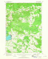 Lake City, Michigan 1956 (1968) USGS Old Topo Map Reprint 15x15 MI Quad 278266