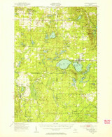 Lewiston, Michigan 1949 (1954) USGS Old Topo Map Reprint 15x15 MI Quad 278283