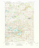 Manchester, Michigan 1948 (1982) USGS Old Topo Map Reprint 15x15 MI Quad 278298