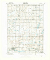 Marshall, Michigan 1921 (1973) USGS Old Topo Map Reprint 15x15 MI Quad 278321