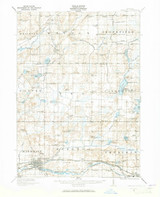 Marshall, Michigan 1921 (1965) USGS Old Topo Map Reprint 15x15 MI Quad 278322